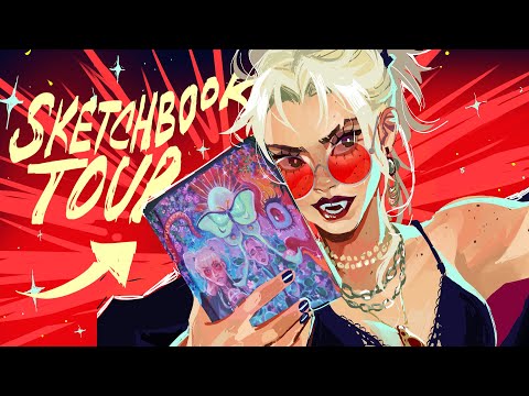 Видео: ЕЩЕ ОДИН ТУР ПО СКЕТЧБУКУ (2023) 🌠✨🍄