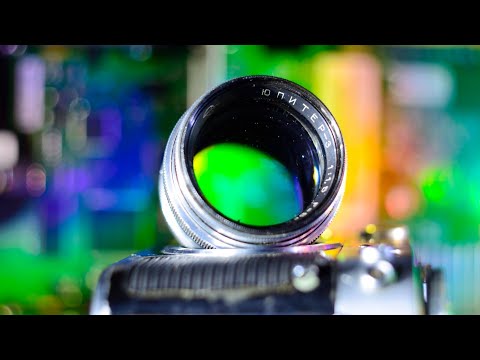 Видео: Объектив Юпитер-3  на родной камере Зоркий-6