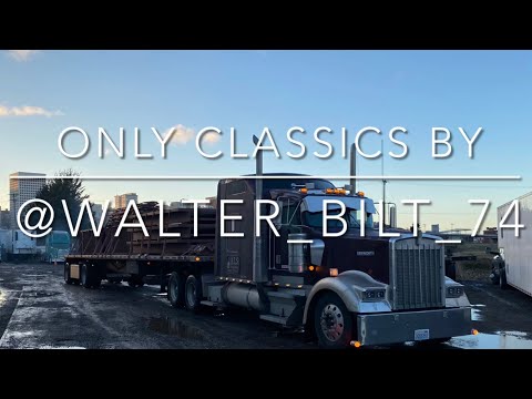 Видео: Kenworth W9 Разгрузка в центре города Сиэтл