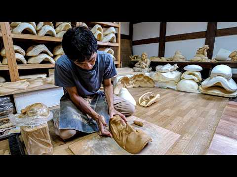 Видео: Как изготавливаются маски KAGURA. В 11 лет он стал мастером по изготовлению масок и сохранил традици