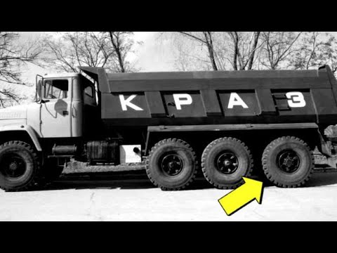 Видео: Четыре лучше, чем три? Неизвестный КрАЗ с четвертой управляемой осью