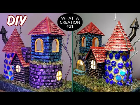Видео: DIY Fairy House Using Waste Containers | Casa de Hadas | Сказочный дом | परियों का घर