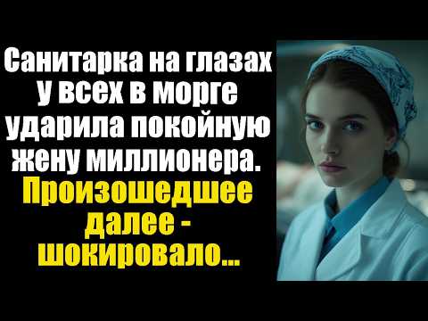 Видео: Санитарка на глазах у всех в морге ударила покойную жену миллионера. Произошедшее далее-шокировало.