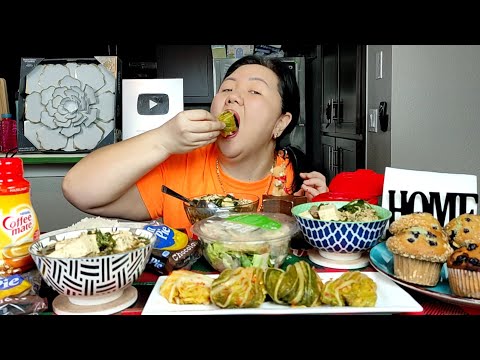 Видео: МУКБАНГ Сями! Очень Вкусный КОРЕЙСКИЙ Соус, ТОФУ, Чим-чи, САЛАТ. На Десерт МАФФИНЫ и Газировка!