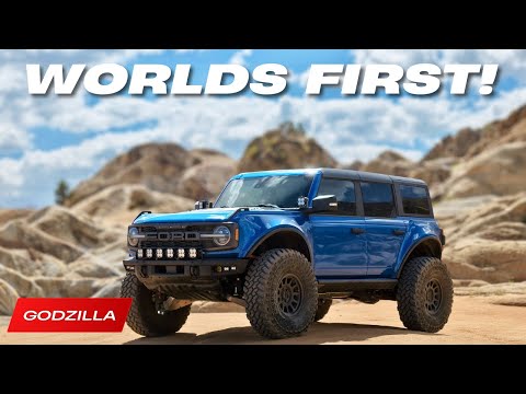 Видео: Первый в мире V8 Godzilla Bronco Raptor против стандартного Bronco Raptor | Drag Race!