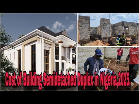 Видео: Расчёт стоимости строительства этого двухквартирного дома в Нигерии; октябрь 2025 г. DPC - Настил