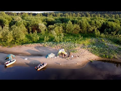 Видео: Рыбалка с ночевкой | Фидер на Вятке с женой в отличной компании