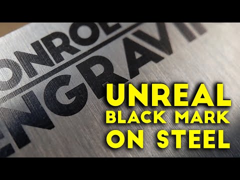 Видео: НЕРЕАЛЬНАЯ ЧЁРНАЯ МЕТКА НА НЕржавеющей СТАЛИ | Z-маркировка | Учебное пособие по волоконному лазеру