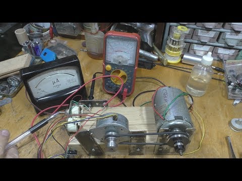 Видео: Генератор из мотора. Какой лучше? (The generator from the motor. Which is better?)