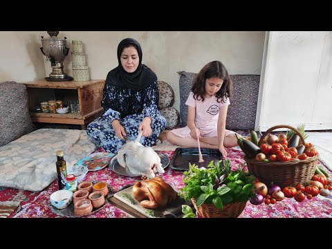 Видео: Деревенская жизнь в Иране: потрясающая кулинария и запеченная в духовке курица