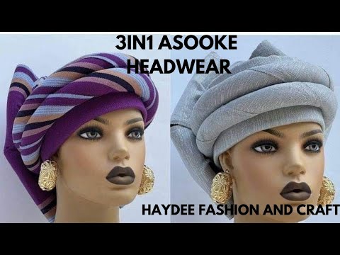 Видео: Как сделать кепку 3-в-1 из стеганой ткани Asooke Zara с бантом сзади / Как сделать кепку Zara