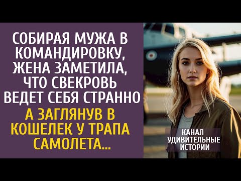 Видео: Собирая мужа в командировку, заметила странность у свекровь… А заглянув в кошелек у трапа самолета…