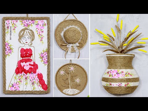 Видео: Красиво, но недорого! 7 уникальных идей для поделок из джута!