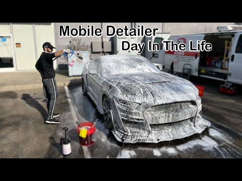 Видео: День из жизни мобильного детейлера!! *МУСТАНГ В МЕШКЕ*