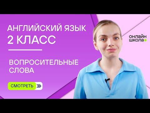 Видео: Вопросительные слова: who, what, how, where, when, how many. Видеоурок 13. Английский язык 2 класс
