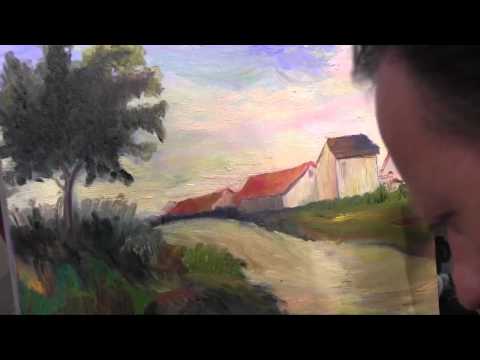 Видео: И Сахаров Пейзаж  Импрессионизм .Урок живописи