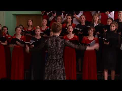 Видео: Павел Чесноков "Хвалите Господа с Небес" - дирижирует Фишман Мария ( ГОСЫ МГМК им.М.И. Глинки, 2016)
