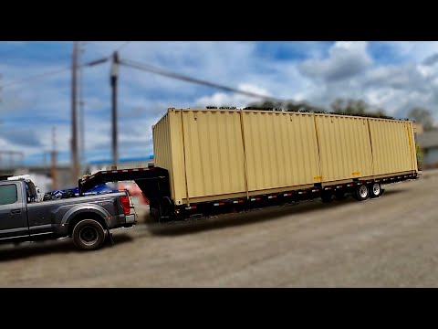 Видео: Мой первый 40-футовый контейнер — Hotshot Trucking