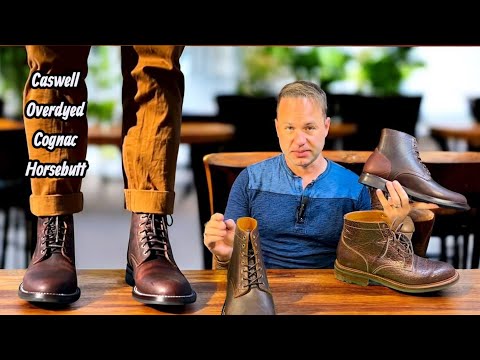 Видео: Ботинки Caswell Lisbon в цвете GALLUN Overdyed COGNAC Horsebutt!!!!