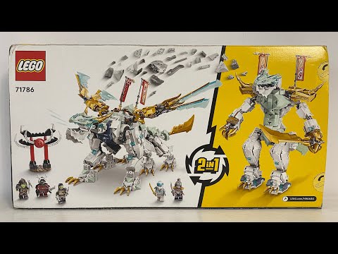 Видео: ОБЗОР 2в1 ЛЕГО НИНДЗЯГО 71786 Ледяной Дракон Зейна LEGO NINJAGO Zane's Ise Dragon Creature +alt mod