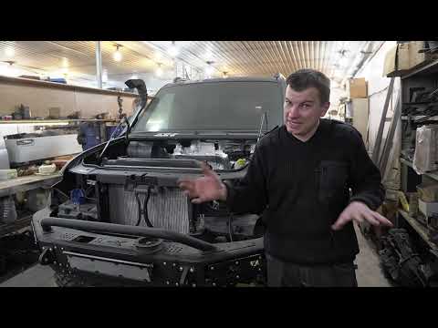 Видео: Уаз Патриот из Чукотки V8, мосты Patrol, раздатка Toyota surf, начало...