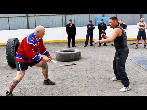 Видео: Драки в тюрьме / Боец MMA заставил зэков заниматься спортом