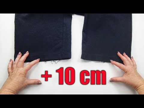 Видео: ✅Удивительный швейный трюк: как удлинить брюки на 10 см
