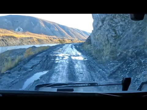 Видео: Р504 КОЛЫМА. ПРИЖИМЫ ПЕРЕД УСТЬ НЕРОЙ.ДОРОГА НА ЧУКОТКУ.