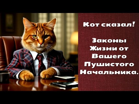 Видео: Кот сказал! Законы Жизни от Вашего Пушистого Начальника.