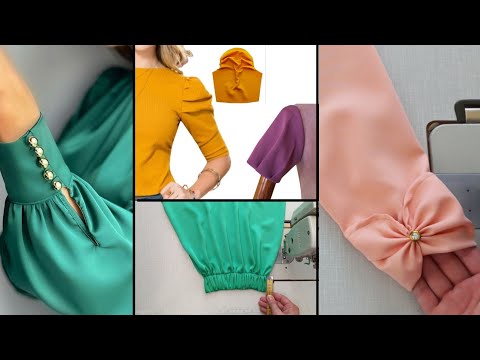 Видео: ❤️[ 5 ] Различные дизайны рукавов для любителей шитья.  Техника шитья