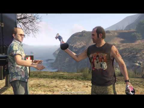 Видео: Заставка ограбления Grand Theft Auto V: Тревора ловит полиция
