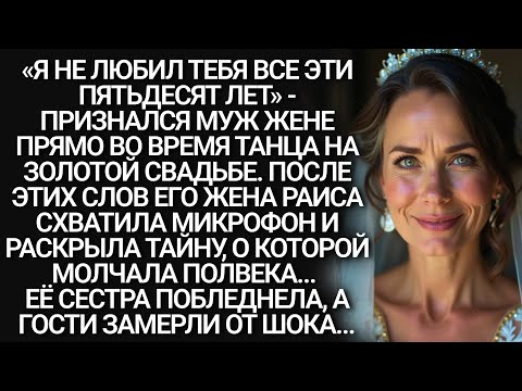 Видео: Я НЕ ЛЮБИЛ тебя все 50 ЛЕТ. Мне было ВЫГОДНО - Сказал муж на юбилее свадьбы. Гости ЗАМЕРЛИ от ответа