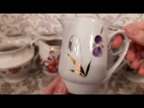 Видео: Моя коллекция молочников. Рижский фарфоровый завод.