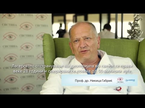 Видео: Проф. д-р Никица Габриќ за ласерска корекција на диоптрија - Систина Офталмологија