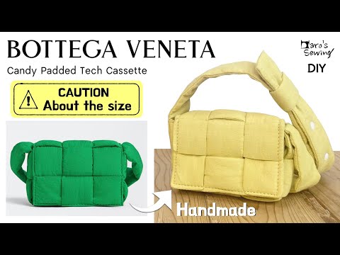 Видео: [BOTTEGA VENETA] Я сделала мини-сумку для конфет на кассете. Как сделать видео. #шитье #сделай сам