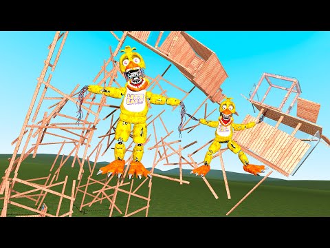 Видео: Экстремальное выживание в падающем деревянном доме GMOD Sandbox Гаррис Мод ► Garry's Mod