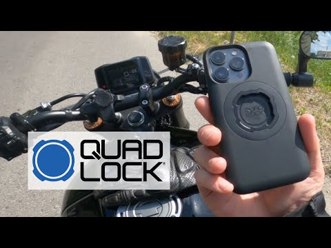 Видео: Quad Lock – обзор крепления телефона для мотоцикла