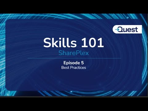 Видео: SharePlex Skills 101, эпизод 5. Рекомендации по использованию SharePlex