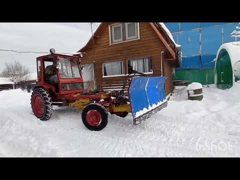 Видео: Откатные ворота. И НЕМНОЖКО УБОРКА  СНЕГА .