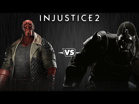 Видео: Injustice 2 - Хэллбой против Гориллы Гродда - Intros & Clashes (rus)