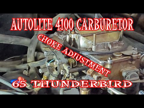 Видео: Регулировка заслонки карбюратора Autolite 4100: 3 простых шага — Thunderbird 65