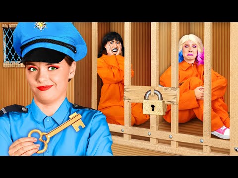 Видео: Побег из Картонной Тюрьмы с Уэнсдей Аддамс | Смешные Челленджи Crazy DO