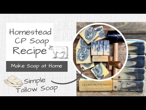 Видео: Рецепт домашнего мыла — простое мыло из сального жира, холодный способ | Мыло Эллен Рут