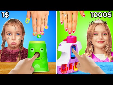 Видео: Богатый мальчик vs бедная девочка! Лучшие лайфхаки для родителей на все случаи жизни от 123 GO!