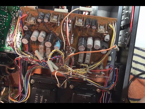 Видео: SANSUI AU-707 усилитель, разборка и профилактика блока защиты блока питания.