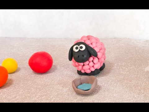 Видео: Овечка из пластилина