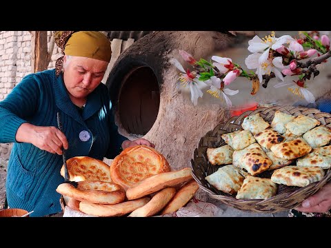 Видео: Uzbek spring samsa with herbs and homemade bread | самса с зеленью | Сукок самса |