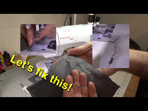 Видео: Как устранить петляние нитки под тканью