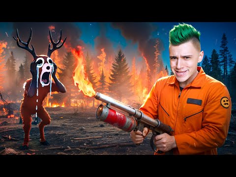Видео: СЖЕГ ЛЕС ЗА 99 НОЧЕЙ В ЛЕСУ!😭 ИГРАЮ ЗА ПИРОМАНЬЯКА И ИСПОЛЬЗУЮ ОГНЕМЕТ В РОБЛОКС!🔥