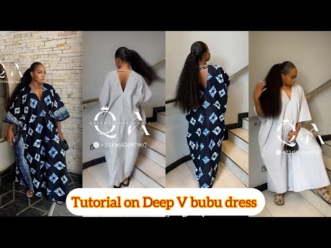 Видео: Мастер-класс по созданию платья с глубоким V-образным вырезом Bubu